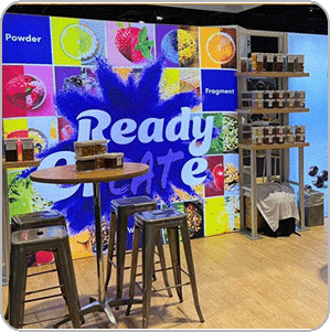 MicroDried dried fruits and vegetables trade show booth